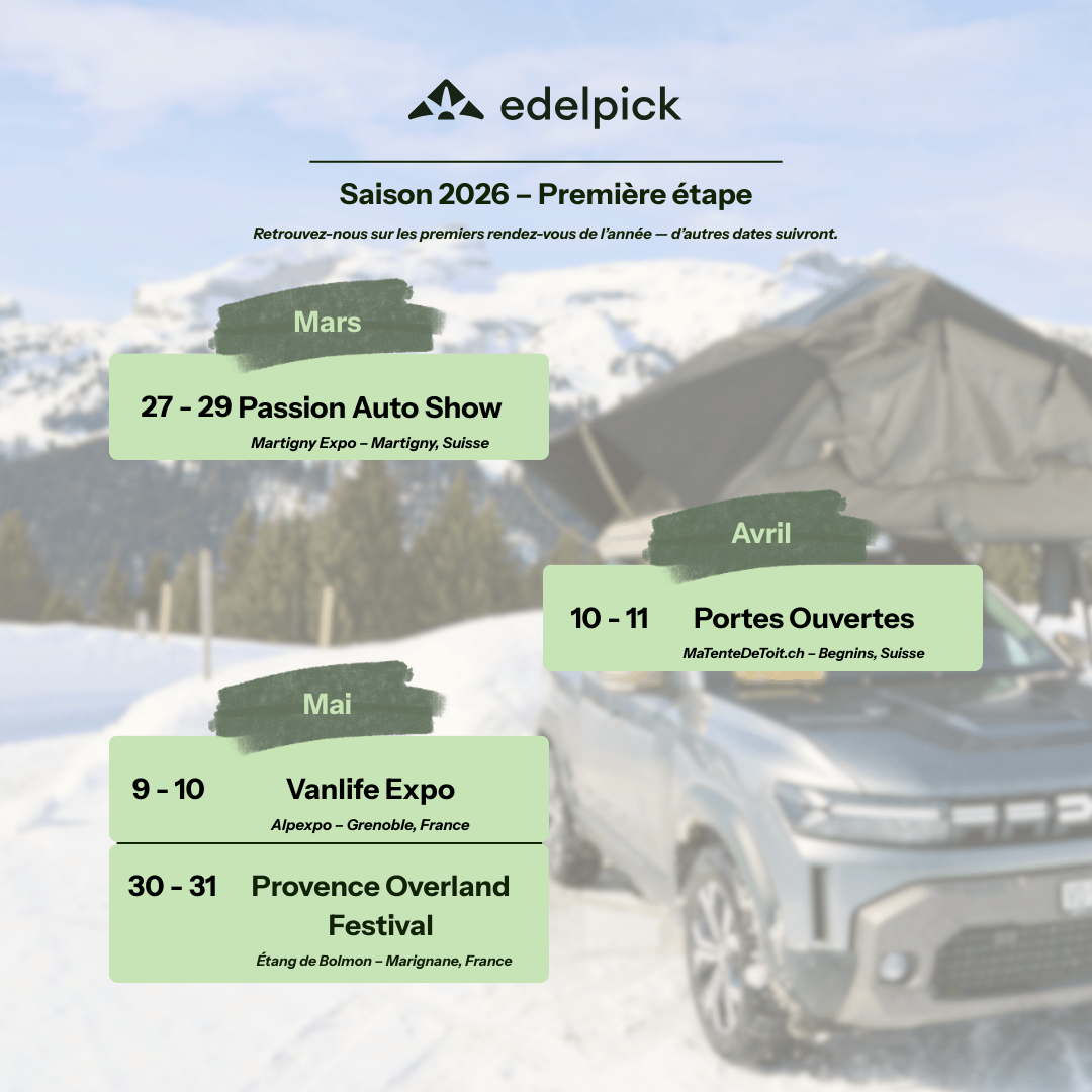 La saison 2026 est lancée : edelpick reprend la route