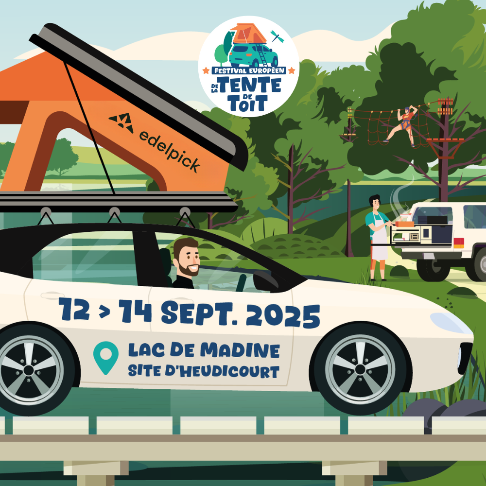 edelpick au Festival européen de la tente de toit 2025 — et un concours exceptionnel !