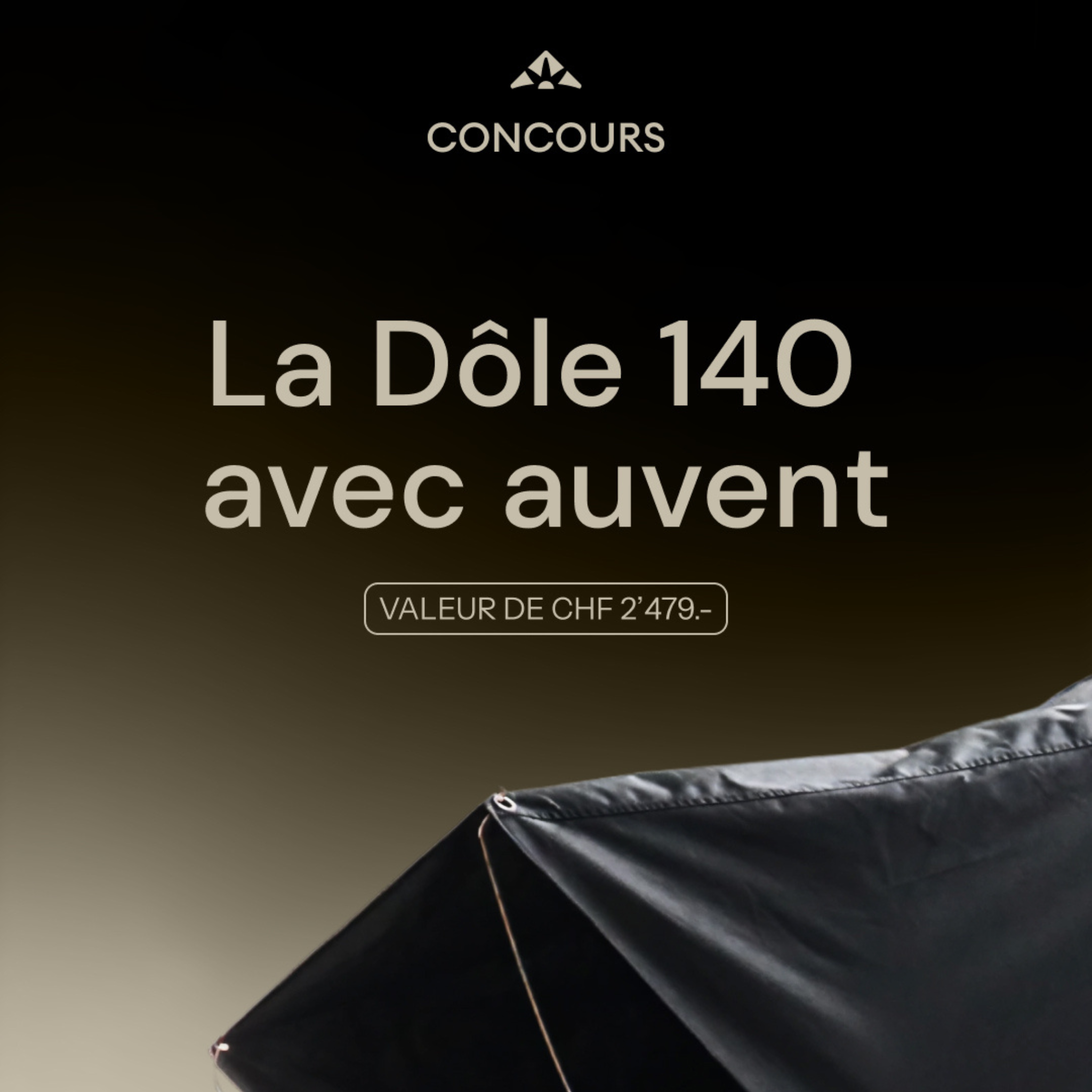 Jeu concours tente de toit edelpick – Gagne une tente La Dôle + auvent (CHF 2'479.-)