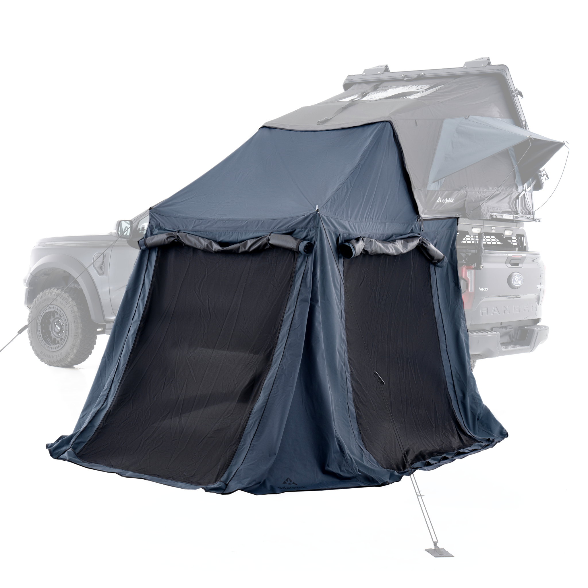 Tente de toit edelpick Mont Blanc 152 Gris : performance, design… et auvent offert !